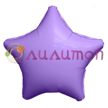 Фольгированная звезда "мистик" пурпур 40см - фото 10377