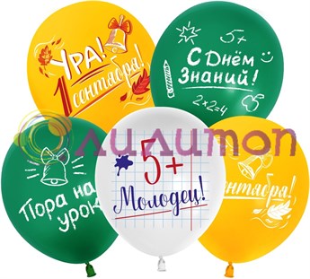Облако из шаров 'Ура 1 сернября!'
