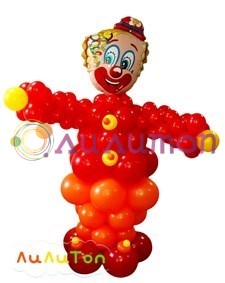 Клоун из шаров - фото 4139