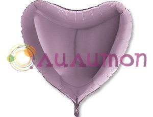 Фольгированная сердце Металлик Lilac 91 см 