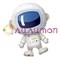 Фольгированный шар "Космонавт" - фото 10075