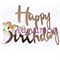 Гирлянда, Happy Birthday (изящный курсив), Розовое Золото, 200 см - фото 10102