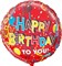 Фольгированный шар "Happy Birthday" - фото 10537