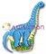 Фольгированный шар "Динозавр Диплодок" - фото 10590