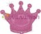 Фольгированный шар "Корона голографическая" Розовый - фото 10614