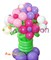 Ваза с цветами из шаров - фото 4164