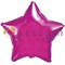 Фольгированная звезда, Розовый 48см - фото 4987