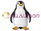 Фольгированный шар "Счастливый пингвин" черный - фото 8273