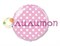 Фольгированный шар 18" Горошек на розовом - фото 8645